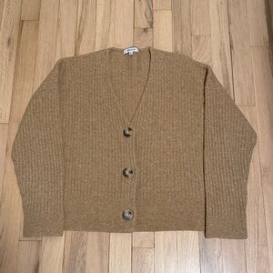Madewell Tan Ribbed Knit Sweater